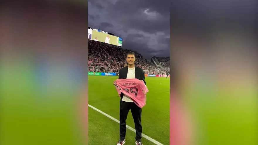 'Carlitos' Alcaraz no se quiso perder la final de la MLS Cups