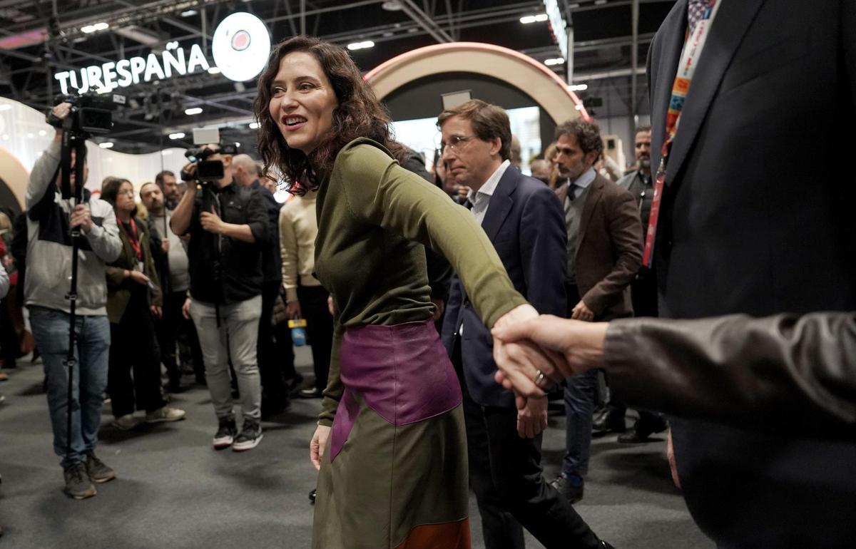 Isabel Díaz Ayuso, presidenta de la Comunidad de Madrid, en la feria Fitur 26.