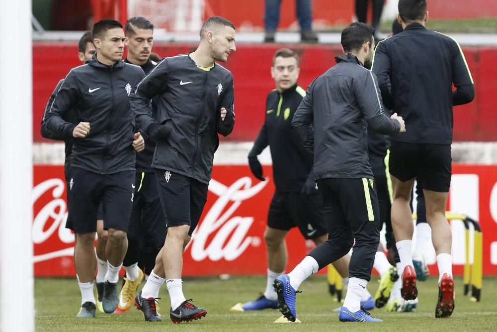 Entrenamiento del Sporting