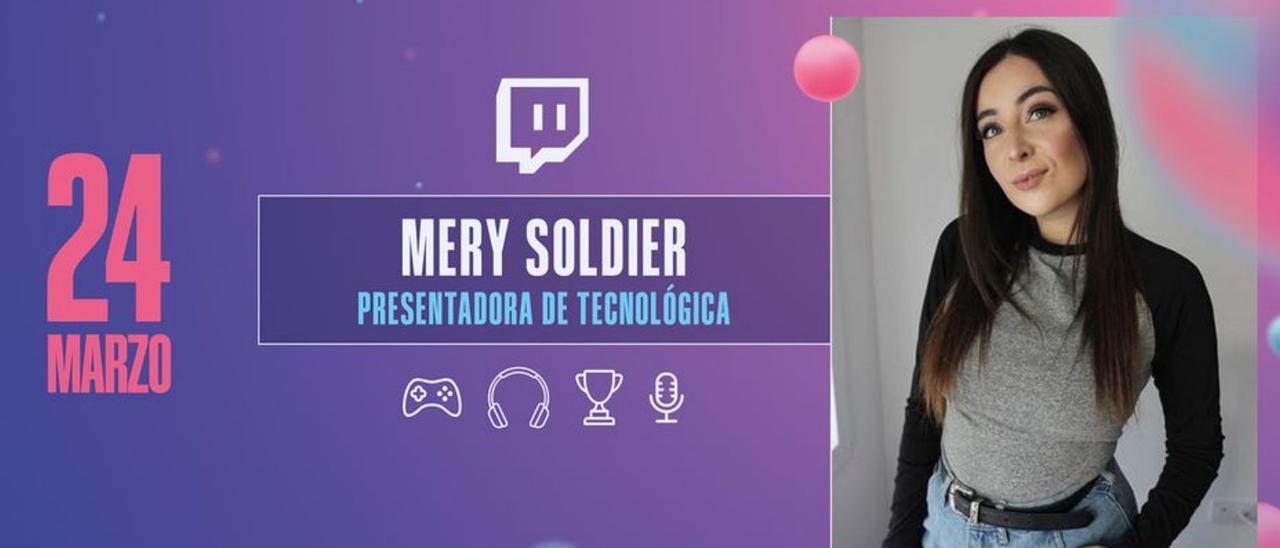 Cartel en el que se anuncia que presentará Tecnológica Mery Soldier.