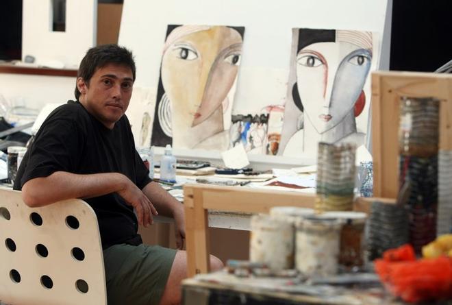 Didier Lourenço en su estudio