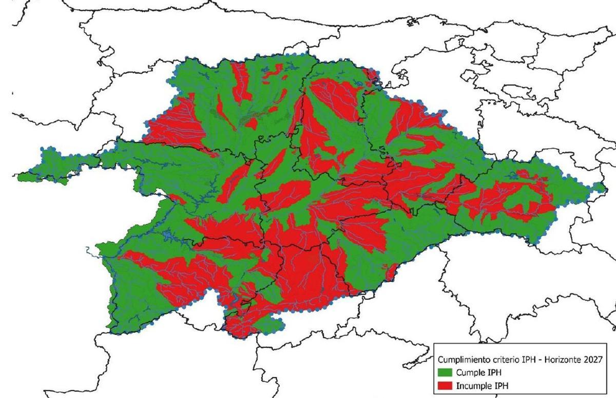 Masas de agua subterránea que, sólo con el regadío y abastecimiento, están ya comprometidas para mantener su buen estado.  | CHD