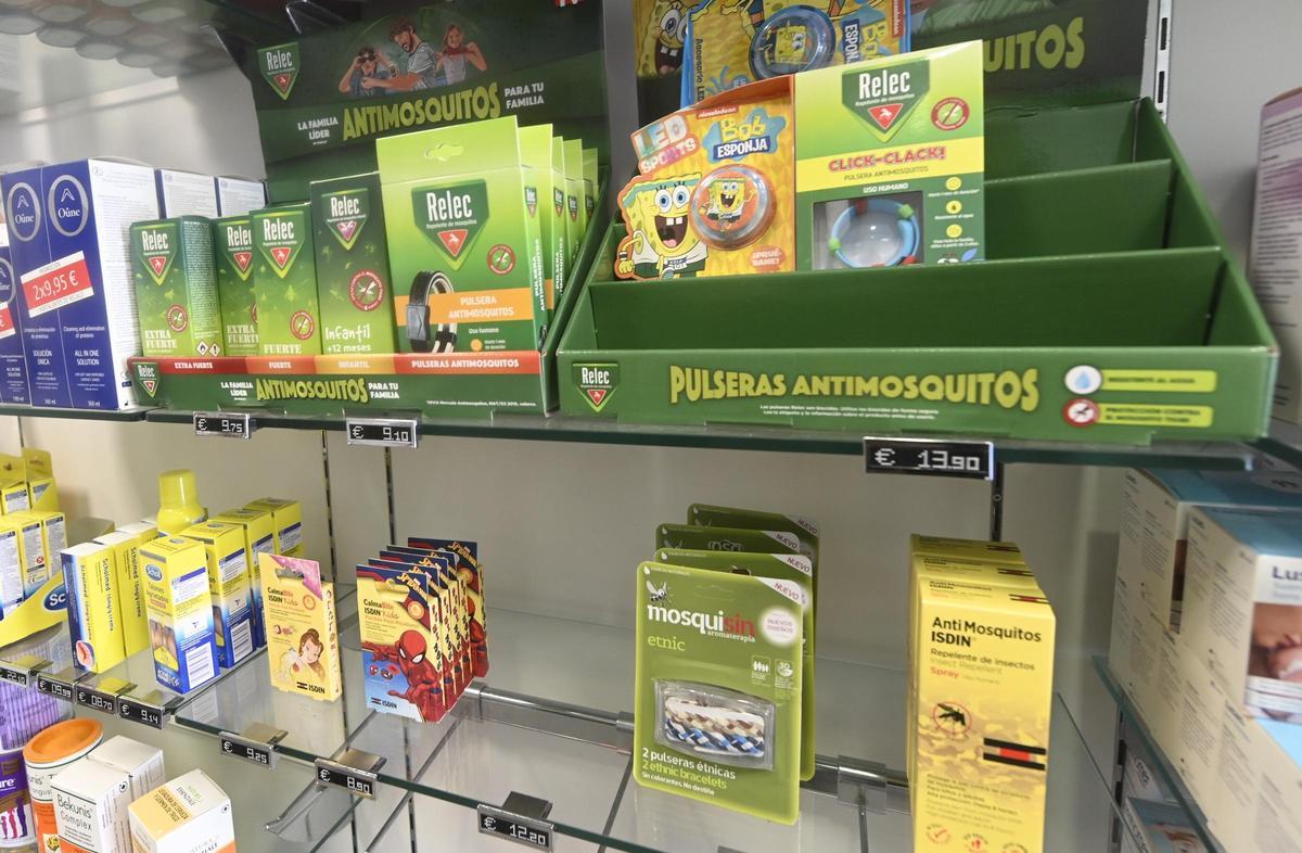 Productos contra las picaduras de mosquitos.