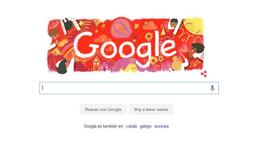 El Día Universal del Niño 2016, en el &#039;doodle&#039; de Google.