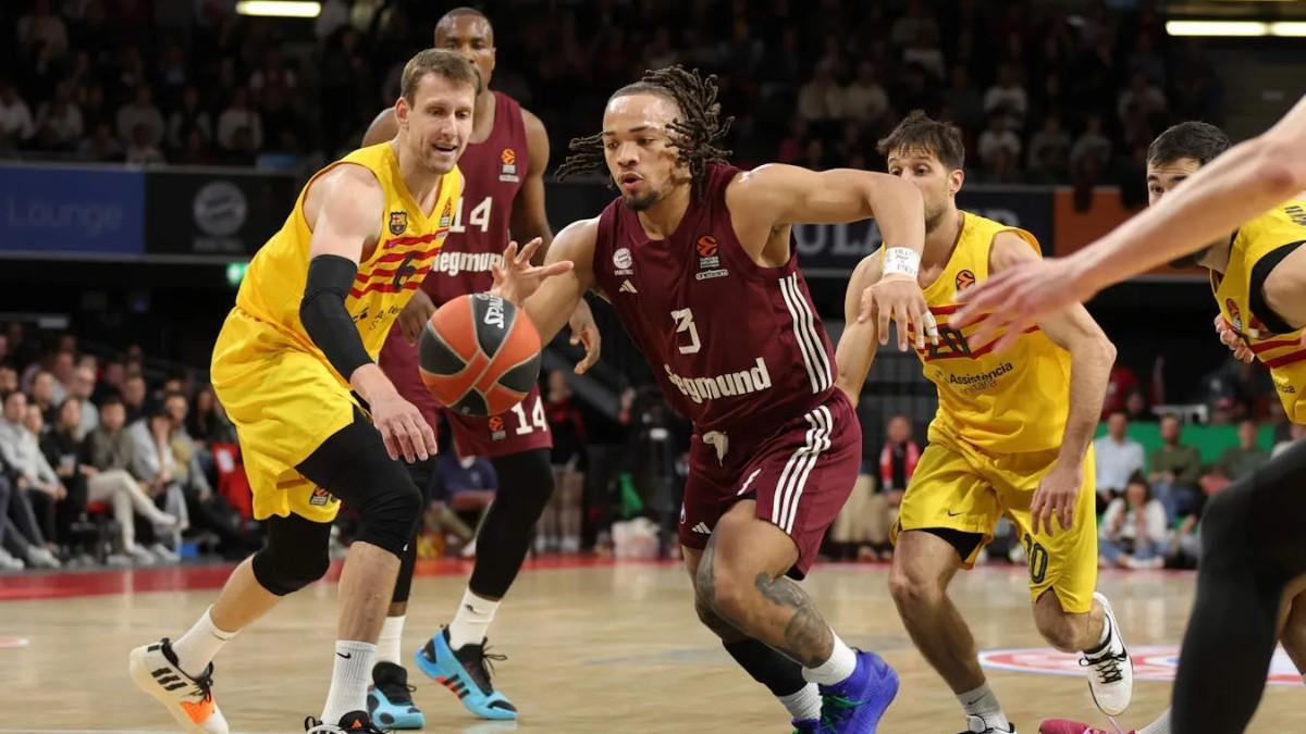 Carsen Edwards, en el Bayern - Barça de la pasada temporada