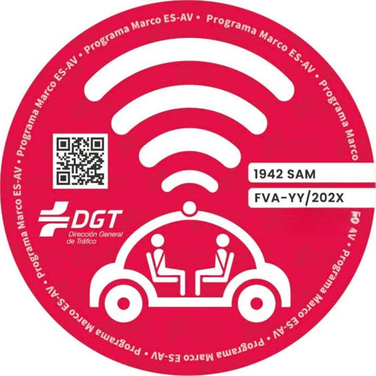 La nueva etiqueta de la DGT para vehículos autónomos