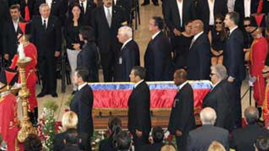 Imagen del funeral de Estado de Hugo Chávez