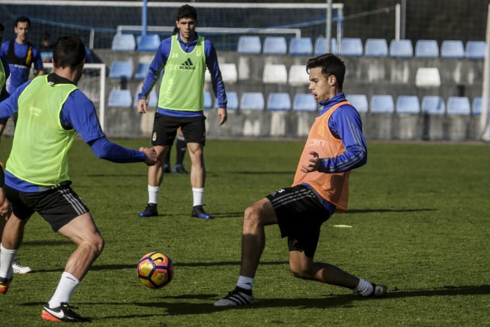 Entrenamiento del Real Oviedo.