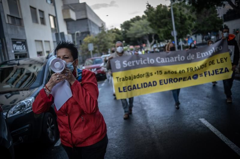 Manifestación de empleados públicos en Santa Cruz de Tenerife