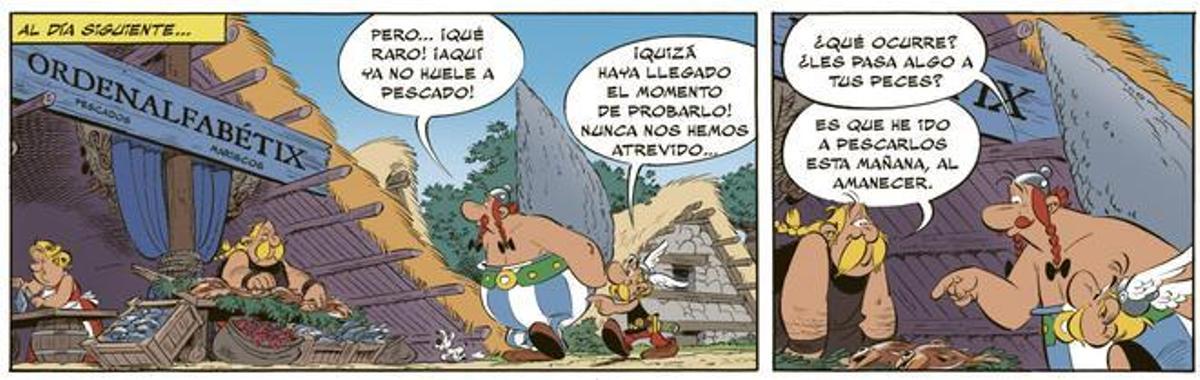 Viñeta de 'El lirio blanco', nuevo álbum de Astérix