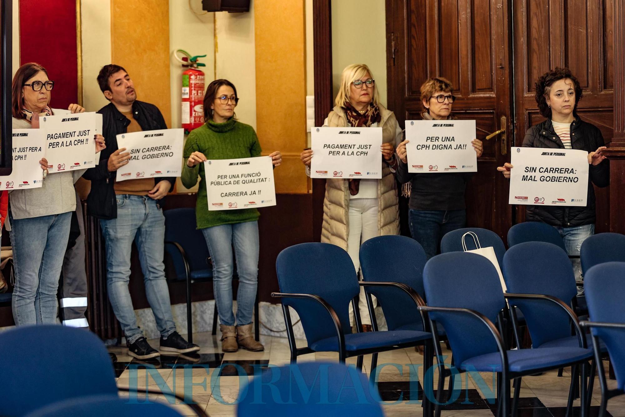 Los sindicatos del Ayuntamiento de Alcoy lamentan la falta de actitud negociadora del gobierno con la carrera profesional