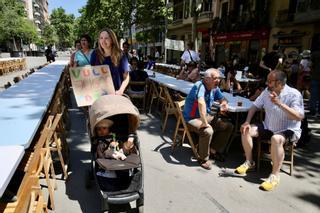 Los vecinos reivindican la pacificación de la Ronda Sant Antoni