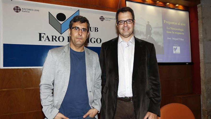 José Miguel Viñas (dcha.) junto a Miguel Martín. // R. Grobas