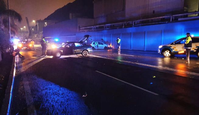 Accidente en la carretera general de San Andrés