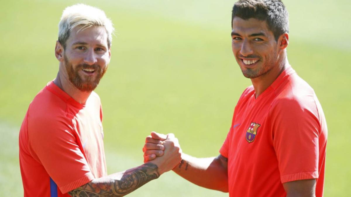 Messi y Suárez, en la Ciudad Deportiva