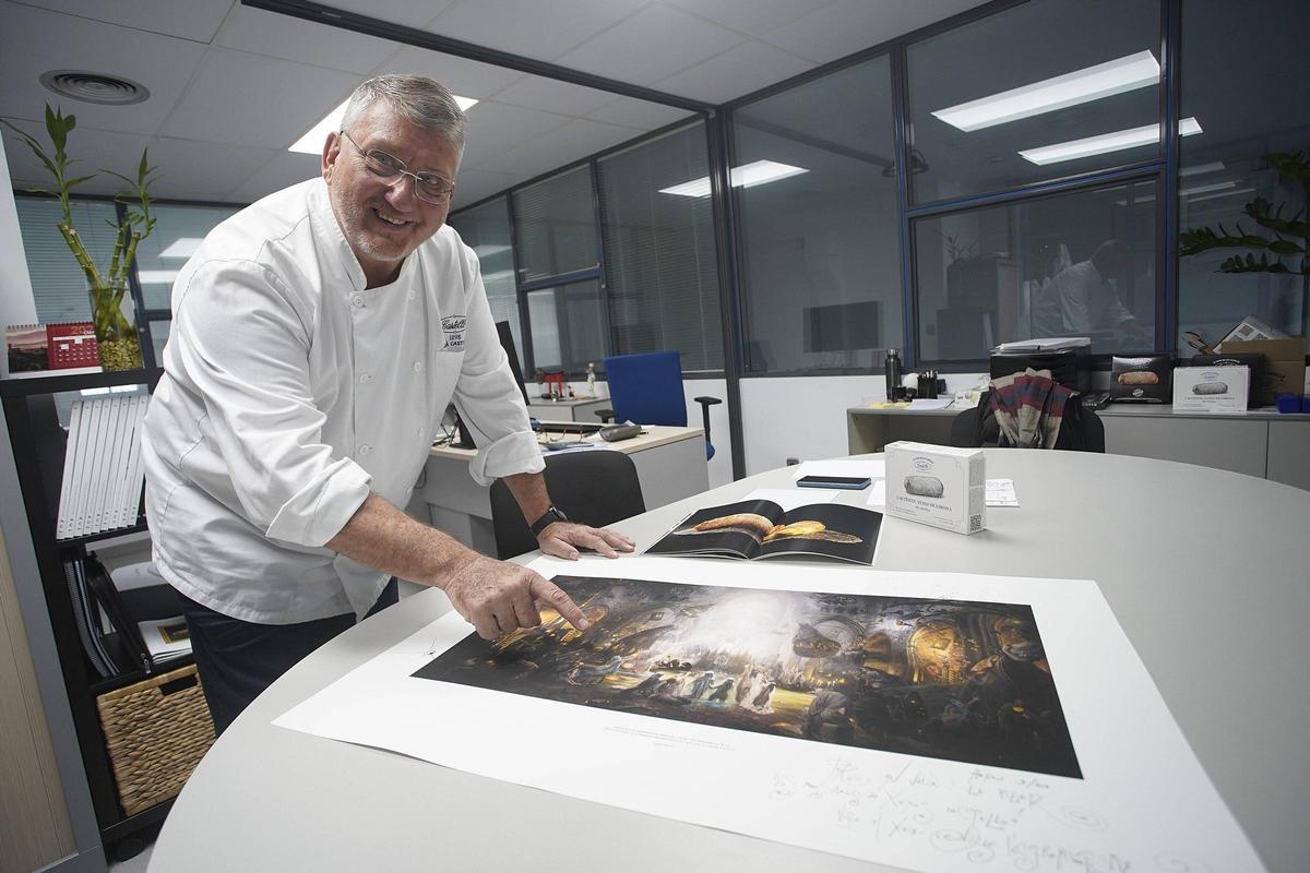 Julià Castelló a l'obrador d'El Xuixo de Can Castelló a Banyoles