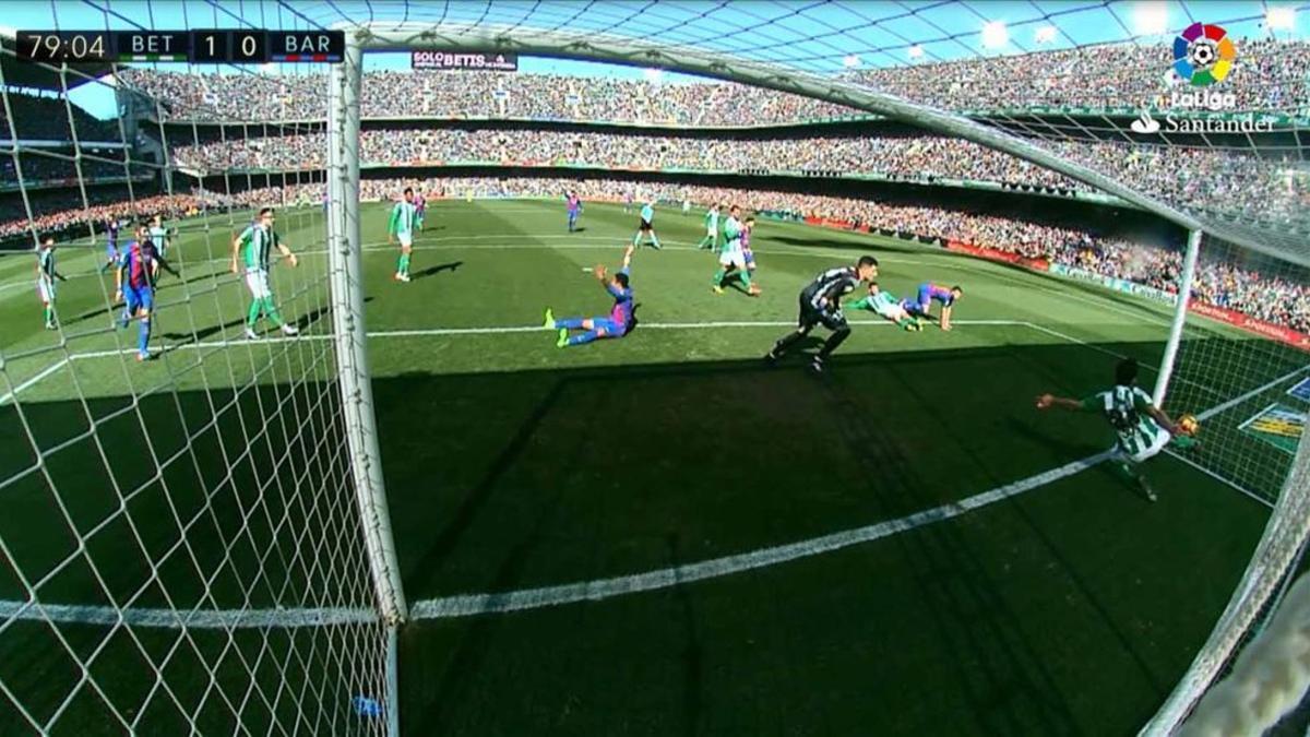 Este gol del Barça en el Benito Villamarín esta temporada hubiera subido al marcador con el uso del VAR