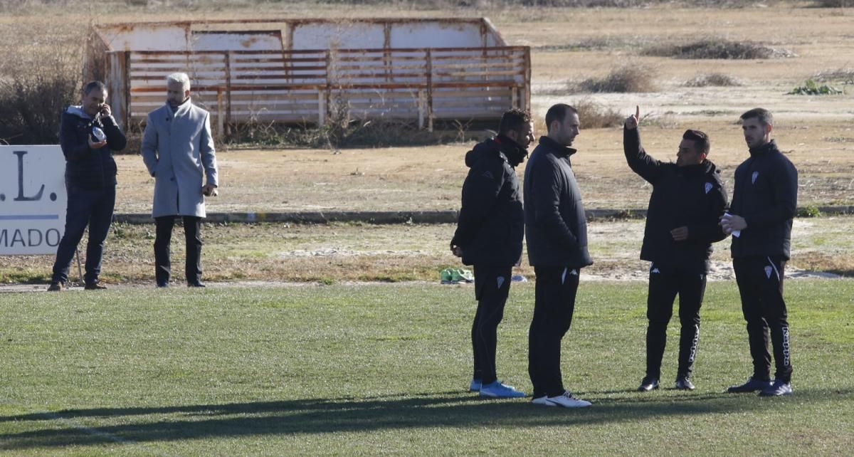 Primer entrenamiento de Jorge Romero tras hacerse cargo del primer equipo del CCF