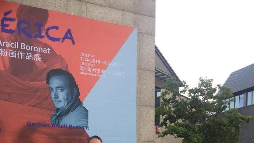 El pintor Germán Aracil expone su obra en China