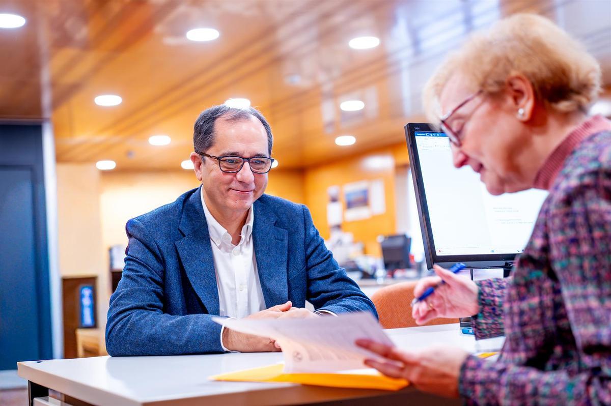 Juan Luis Gandia en la presentación de su candidatura