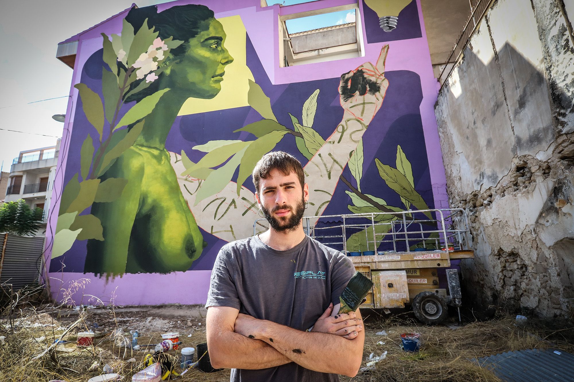 Un mural en Bigastro para homenajear la inventiva de las mujeres en la historia