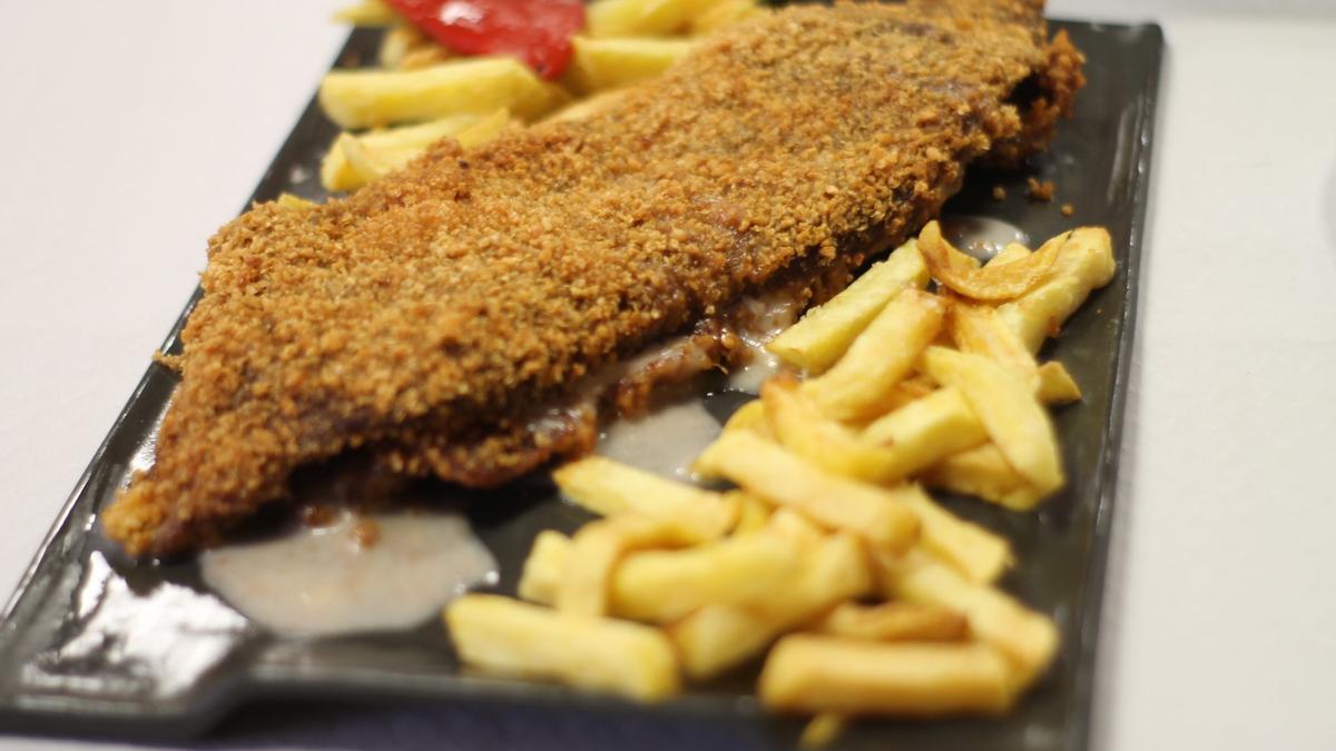 Delicioso cachopo libre de gluten.