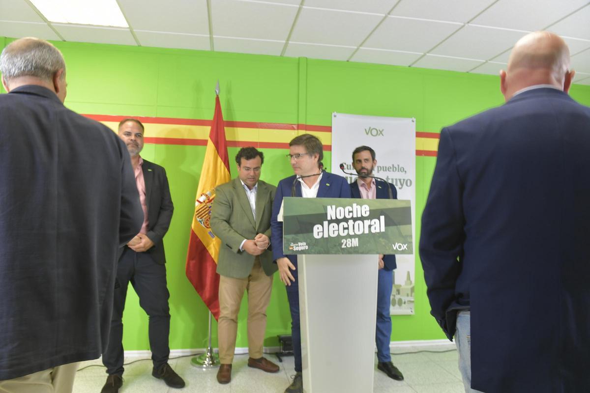 Noche electoral en la sede de Vox