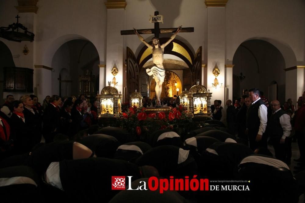 Encuentro en Lorca del Cristo de la Sangre, Señor de la Penitencia y la Virgen de la Soledad