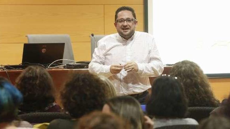 David Barreda, ayer, en el Centro de Servicios Universitarios.