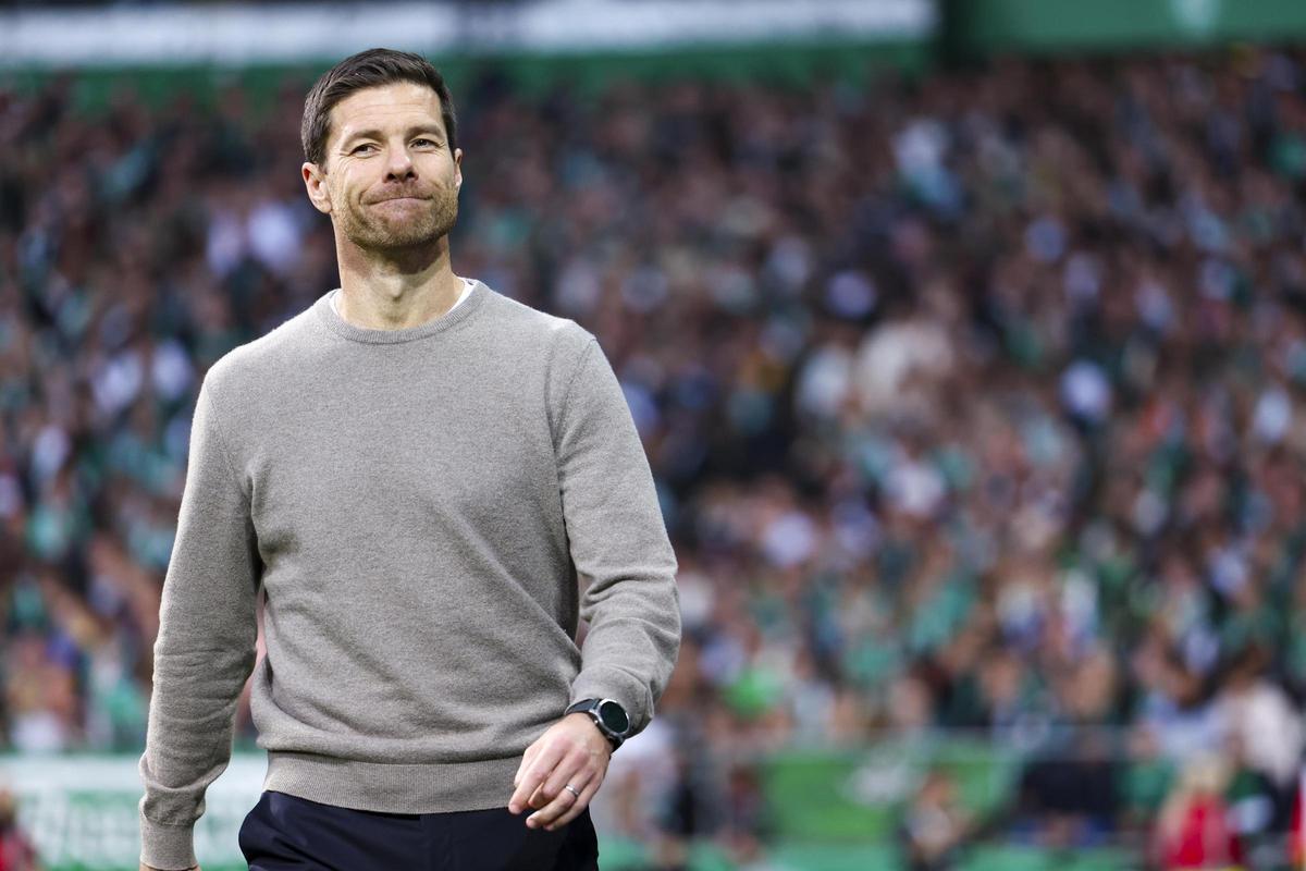 Xabi Alonso, entrenador del Bayer Leverkusen, tras el partido contra el Werder Bremen