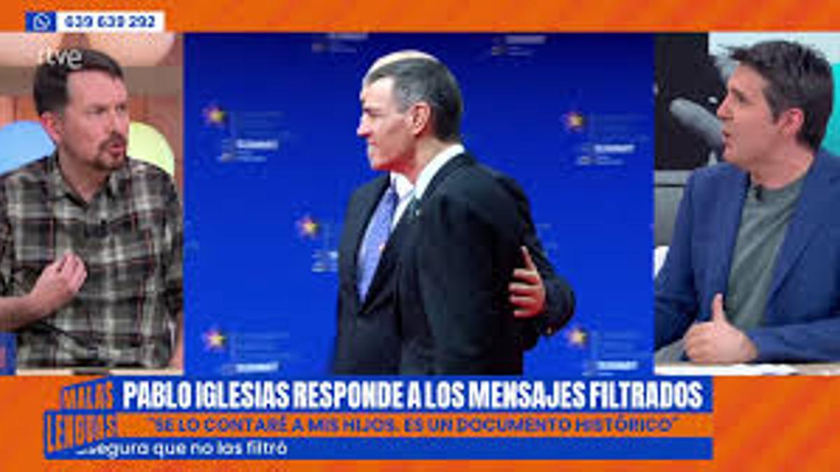 Pablo Iglesias, en el programa Malas Lenguas.