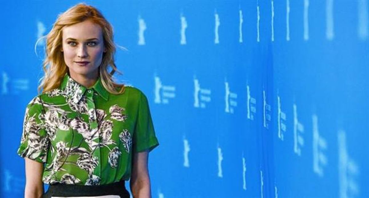 L’actriu Diane Kruger  posa per a la premsa enel Festival de Berlín, ahir.