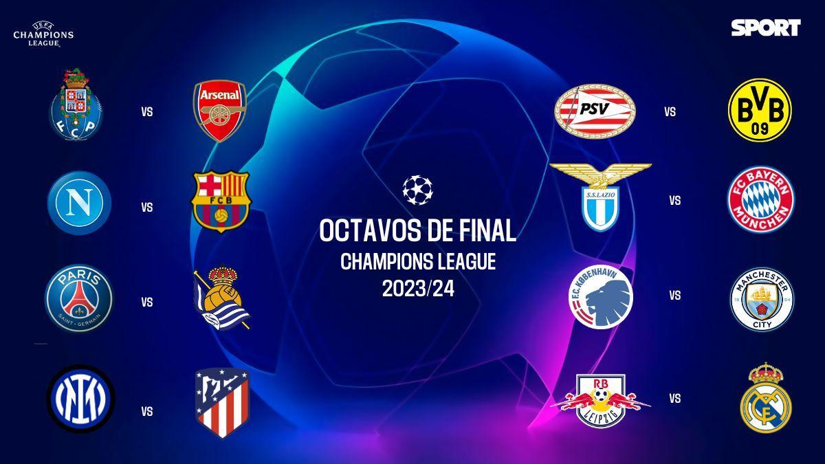 Sorteo Champions League, Europa League y Conference, en directo: cruces, emparejamientos y partidos de octavos