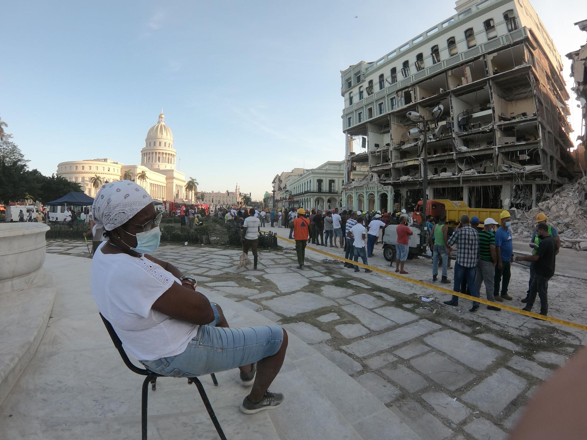 Así quedó el Hotel Saratoga tras la explosión de La Habana