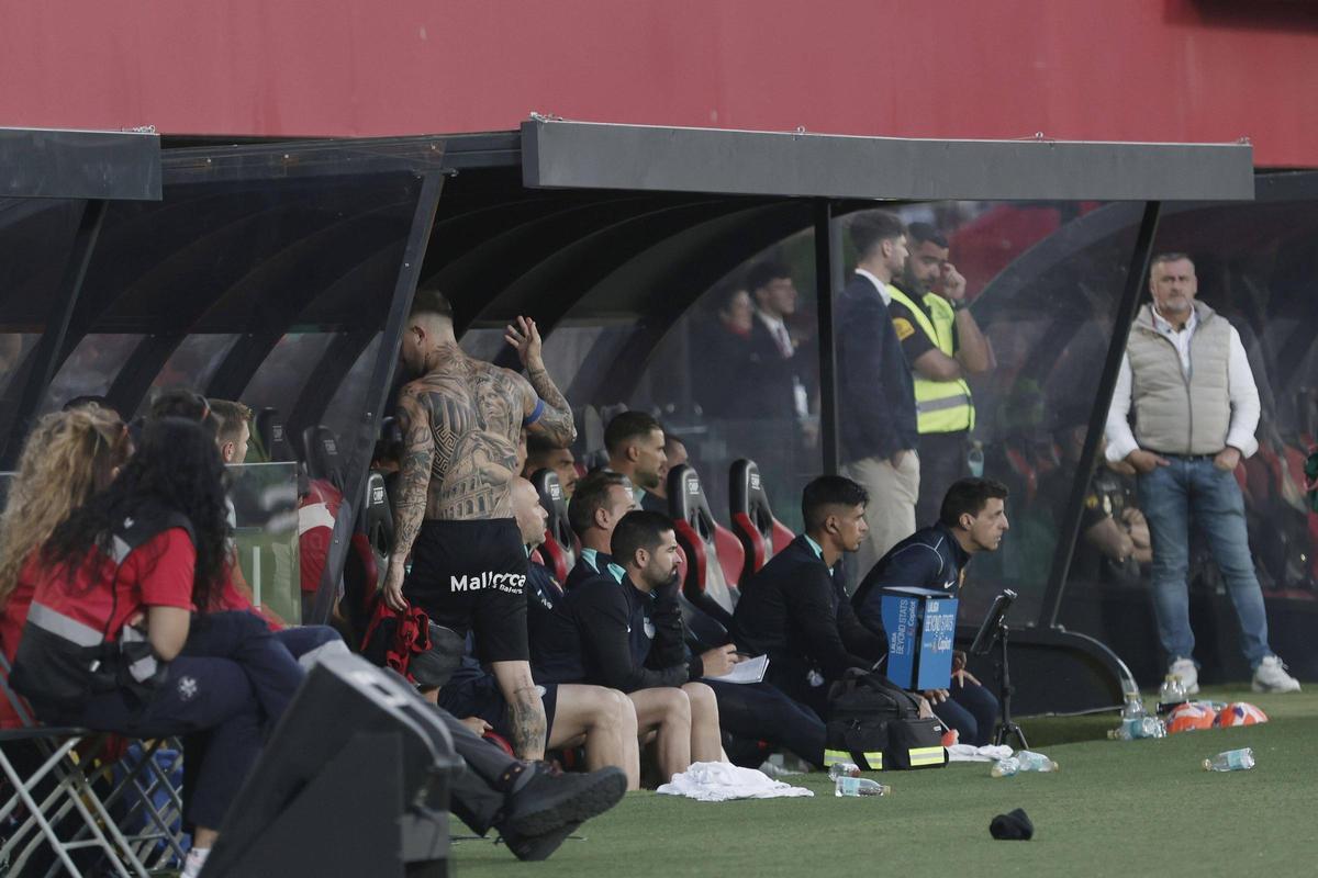 Maffeo, en el momento que le corearon «vete ya».