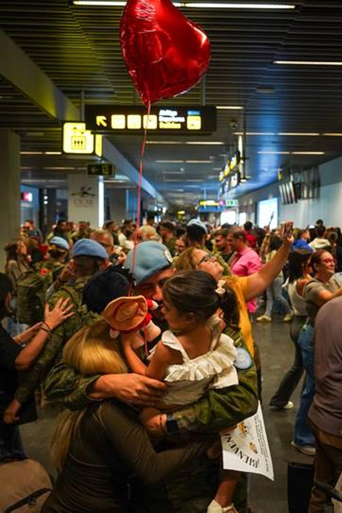 Llegada de la Brigada Líbano a Gando.