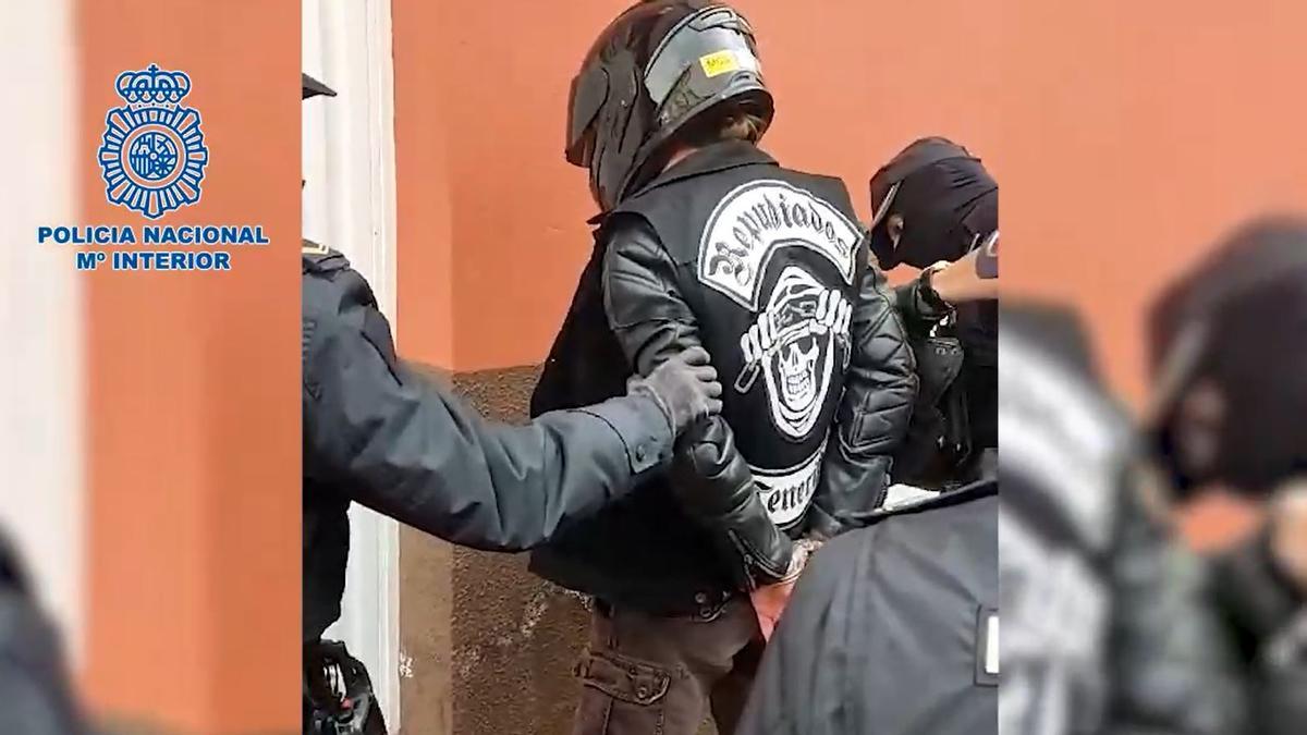 Detención de una banda de moteros en Tenerife