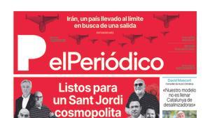 La portada de EL PERIÓDICO del 21 de abril de 2024