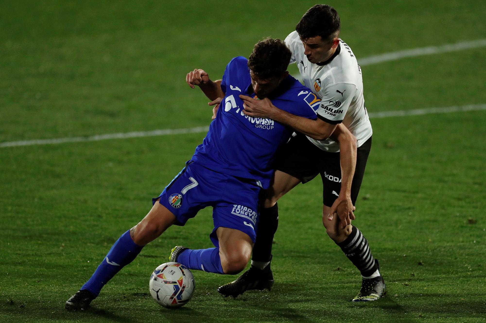 Las imágenes del partido entre el Getafe y el Valencia CF