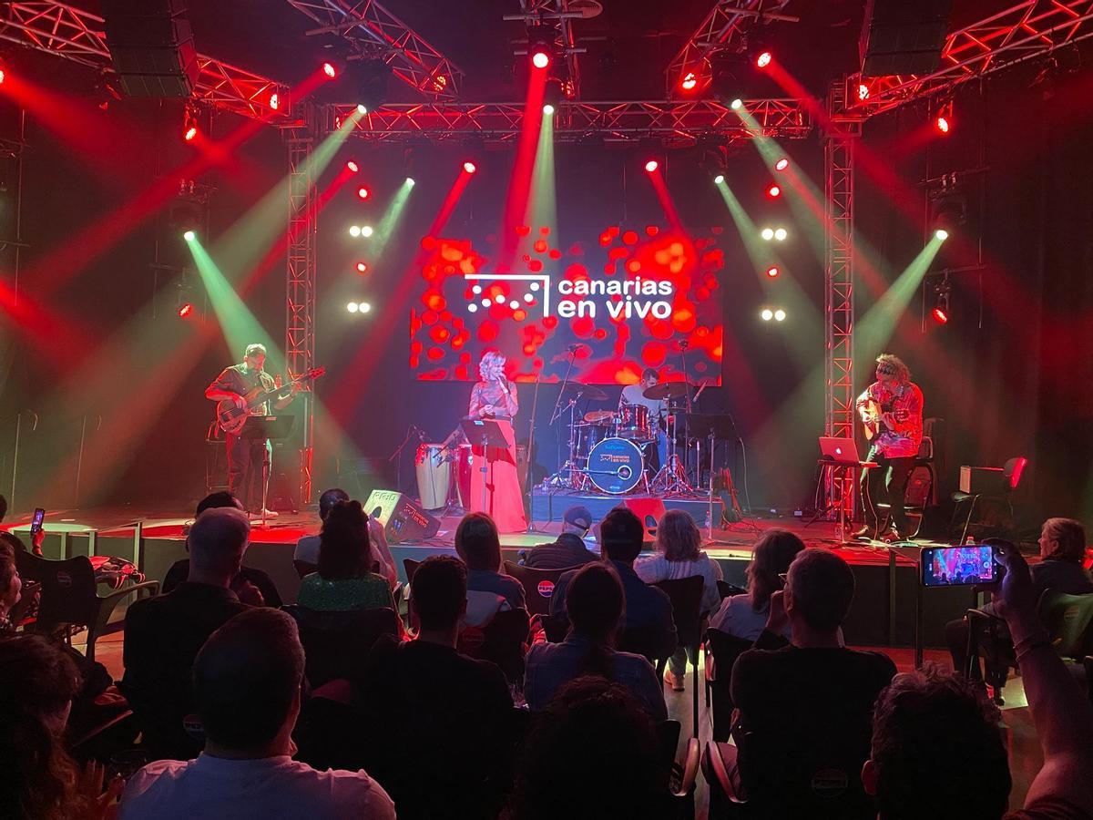 Un concierto en la sala Canarias en Vivo.