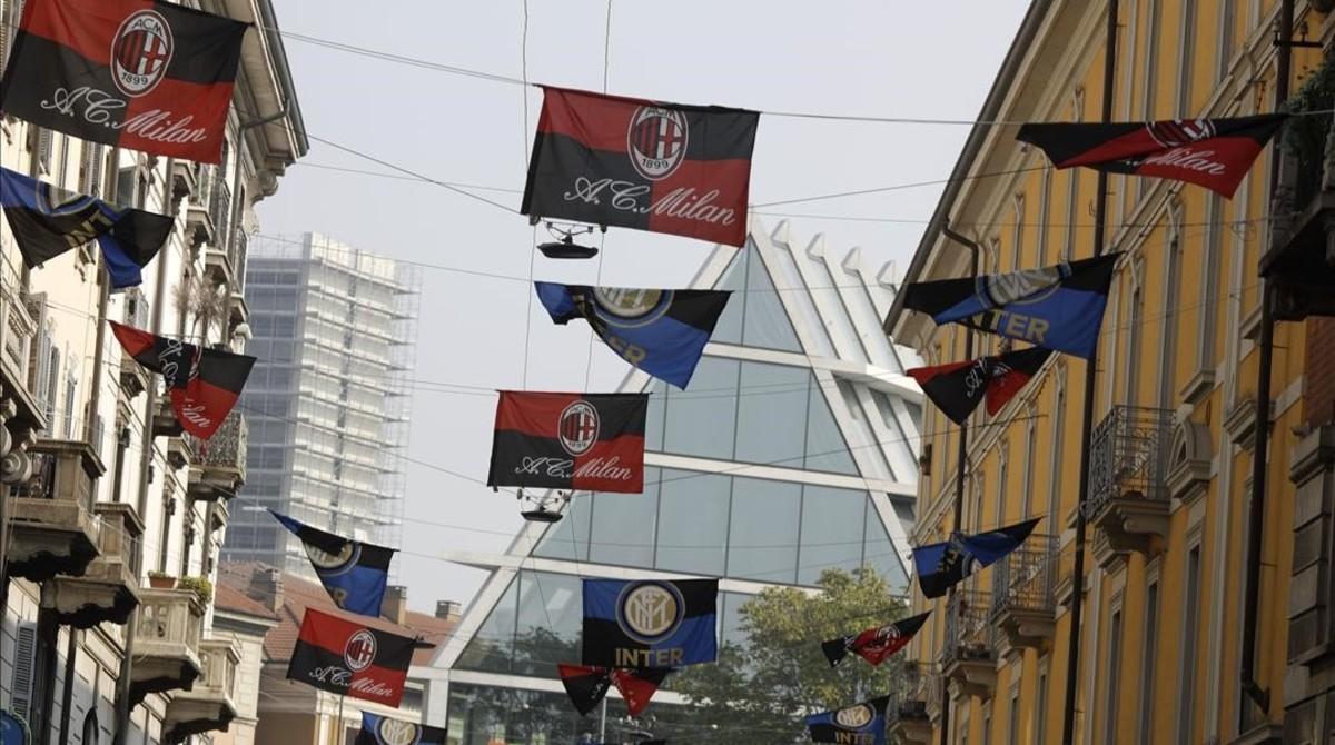 ecarrasco40522788 flags of inter milan black and blue and ac milan red and 171013165254 ecarrasco40522788 flags of inter milan black and blue and ac milan red and 171013165254
