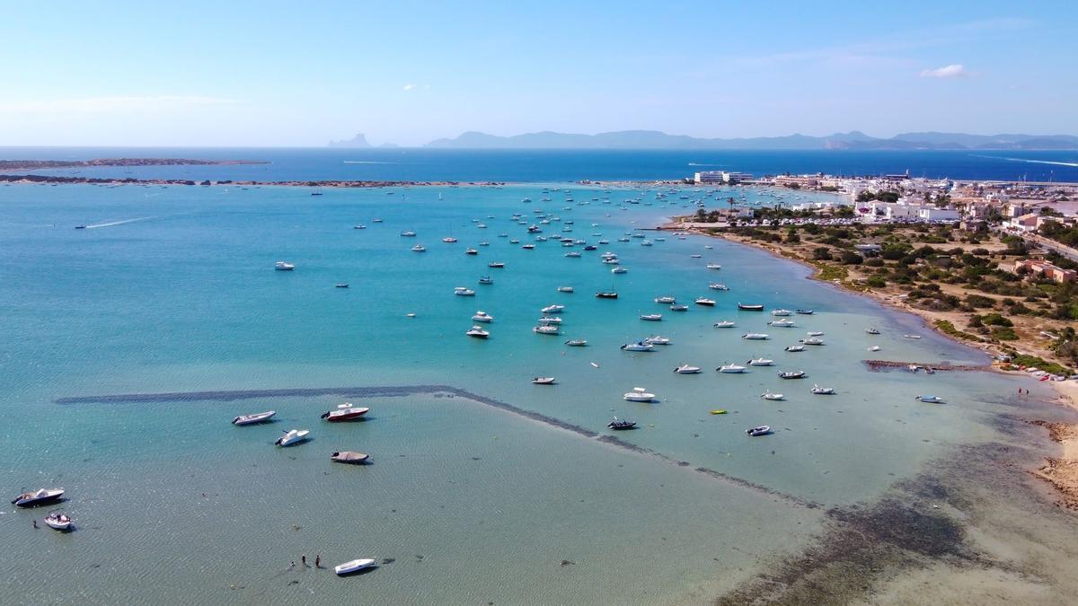 Vista aérea de s&#039;Estany des Peix. Gerardo Ferrero