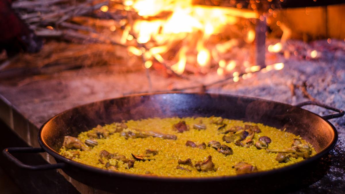 Arroz de conejo y caracoles del restaurante Fuente del Pino (Jumilla, Murcia).