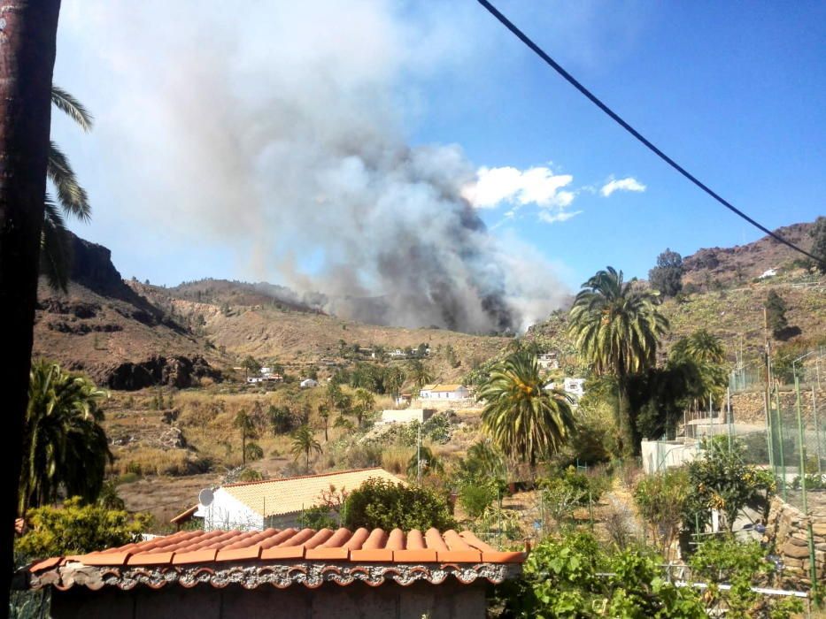 Incendio en Fataga