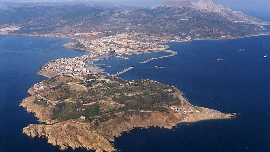 Vista aérea de la ciudad autónoma de Ceuta.
