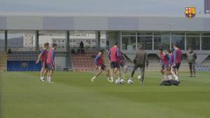 El Barça prepara, en la Diada de Sant Jordi, el partido contra el Valencia