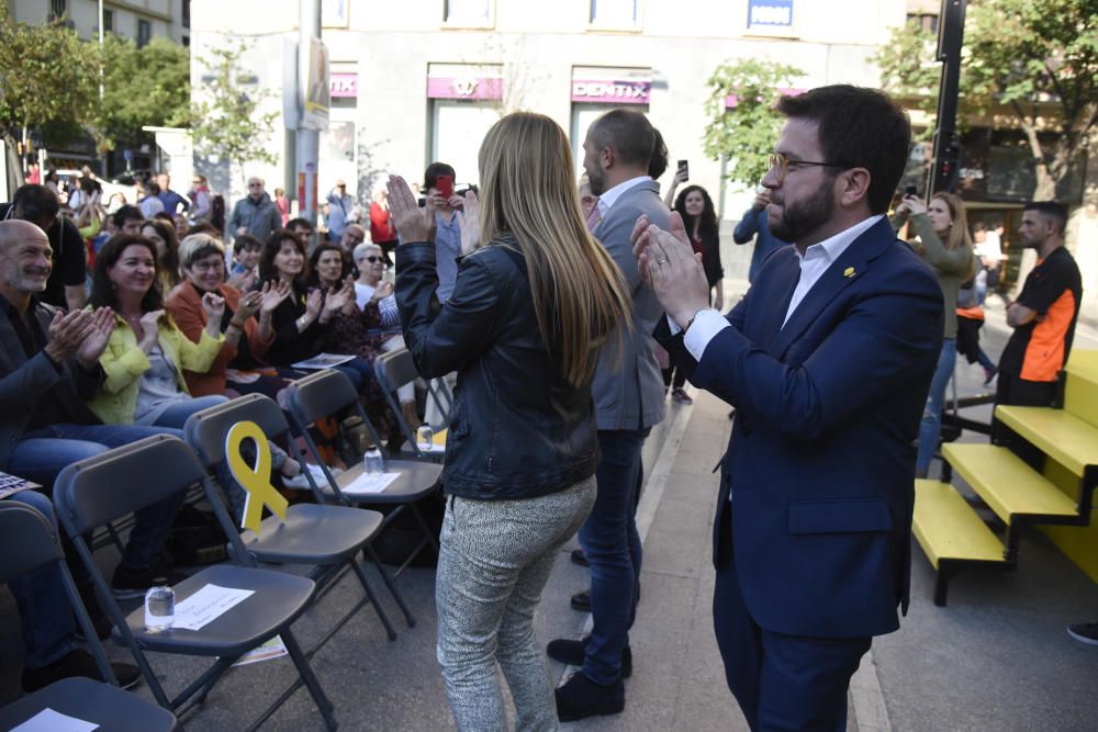 Pere Aragonès a Manresa en l'acte central d'ERC per al 26-M