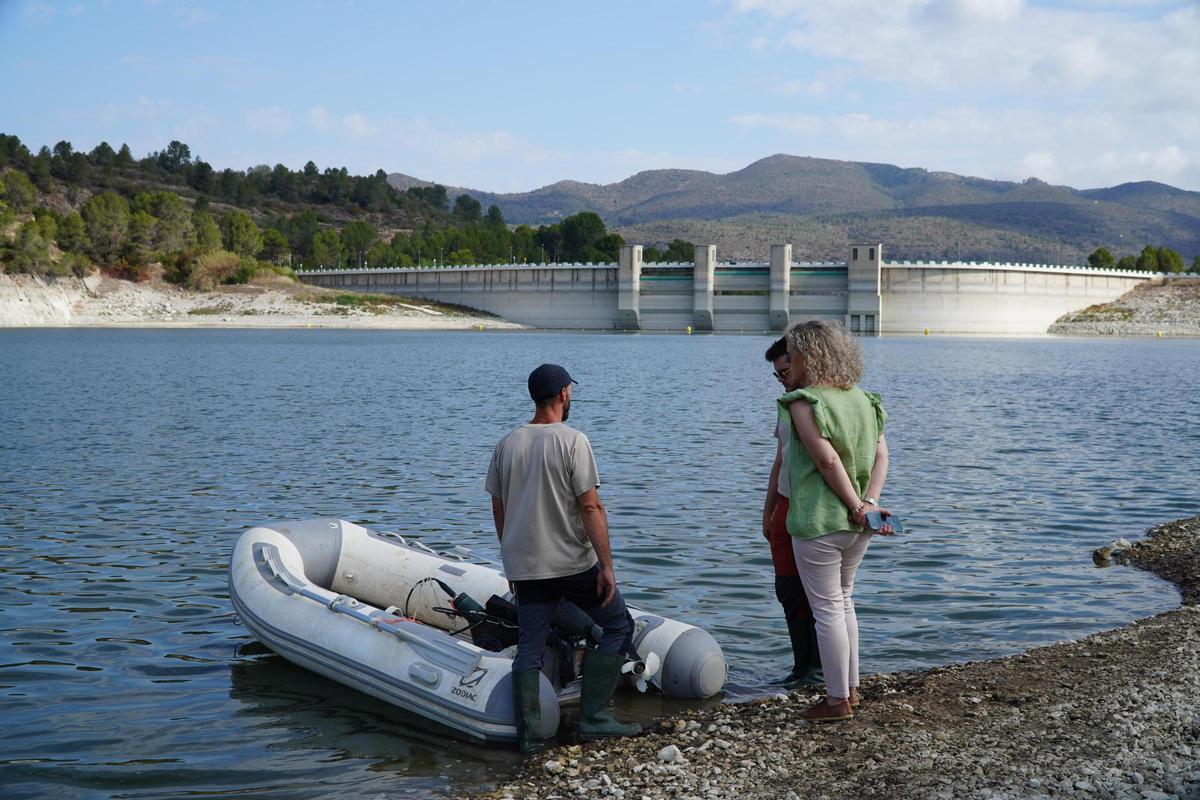 Muestreos en el embalse de Beniarrés
