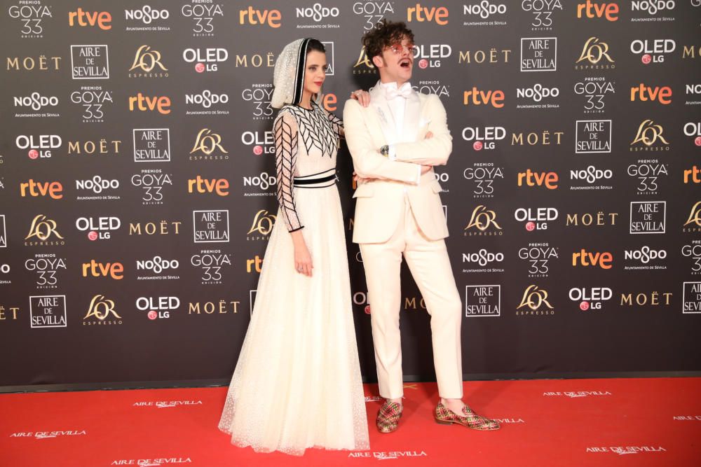 Macarena Gómez y Aldo, ,gala de los Goyas 2019, ...