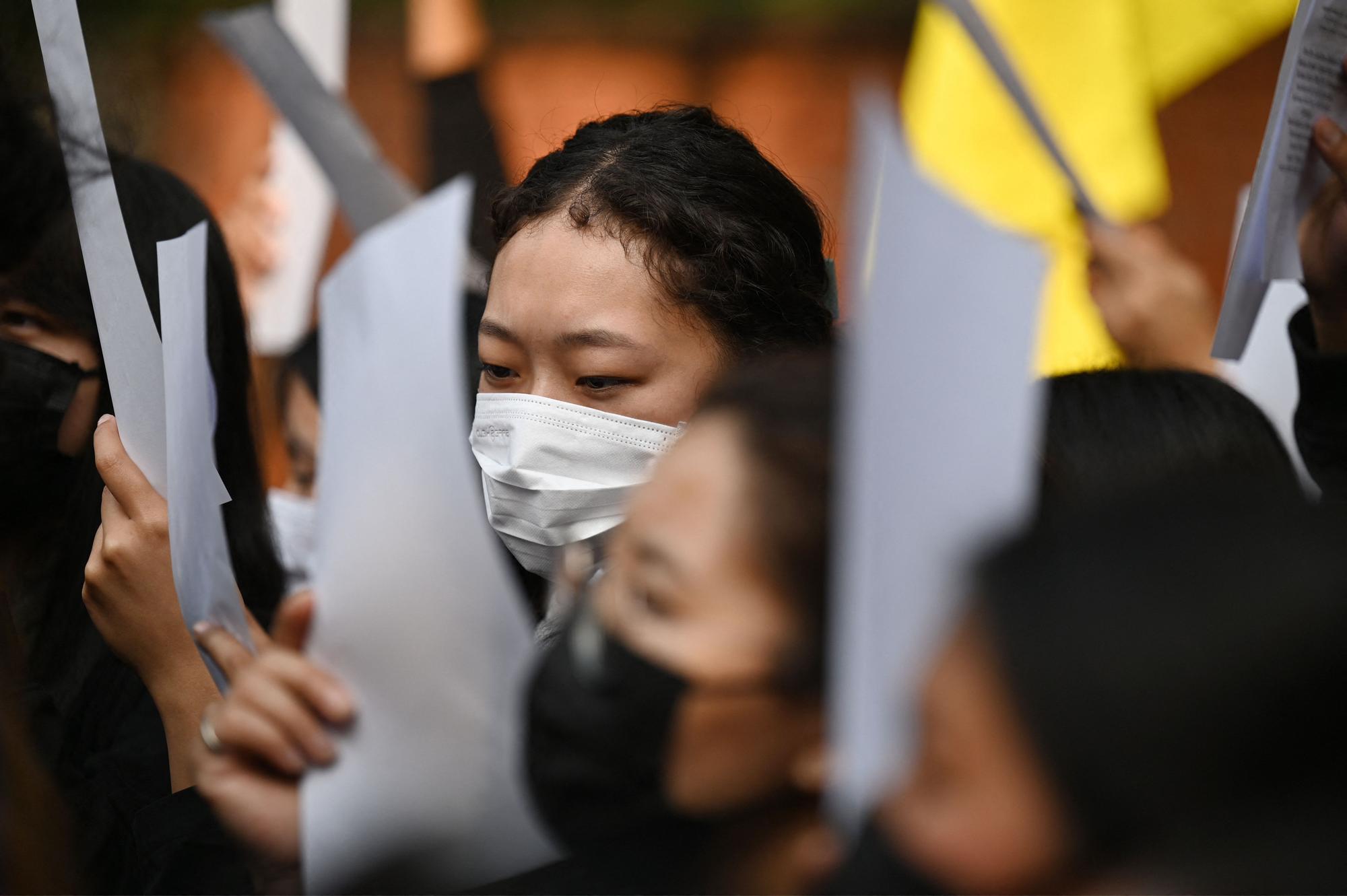 Protestas de apoyo al movimiento chino contra el covid cero